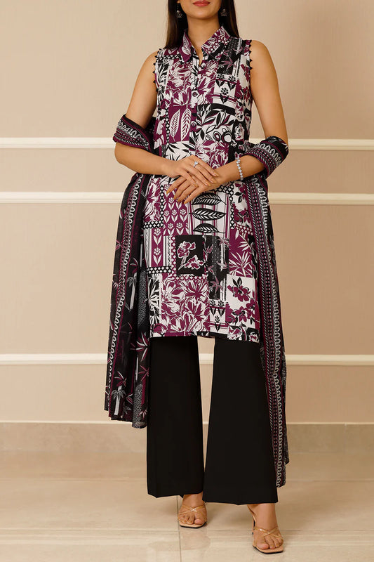 Saya Lawn 3 Piece Unstitched - WUNS-5864