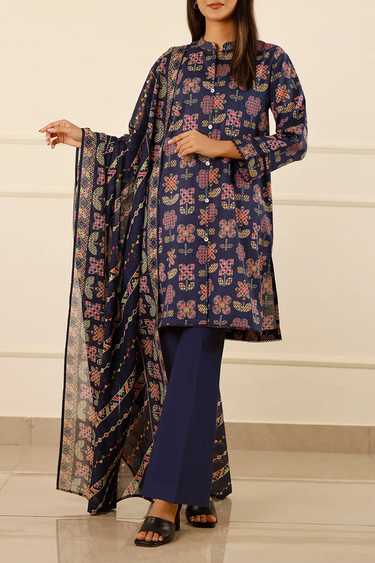 Saya Lawn 3 Piece Unstitched - WUNS-5869