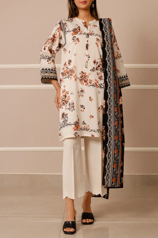 Saya Lawn 3 Piece Unstitched - WUNS-5872