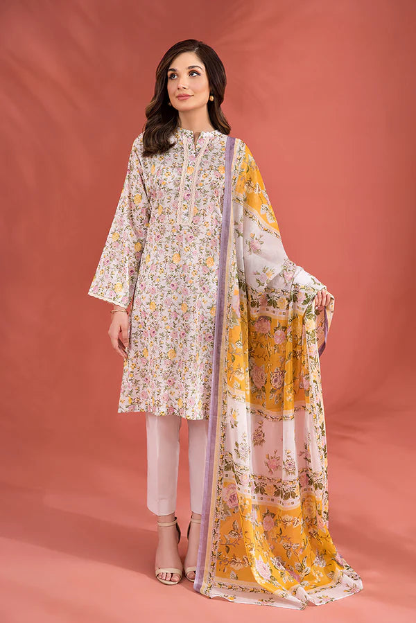 Nishat 3 Piece - Printed Suit - 42201563-R