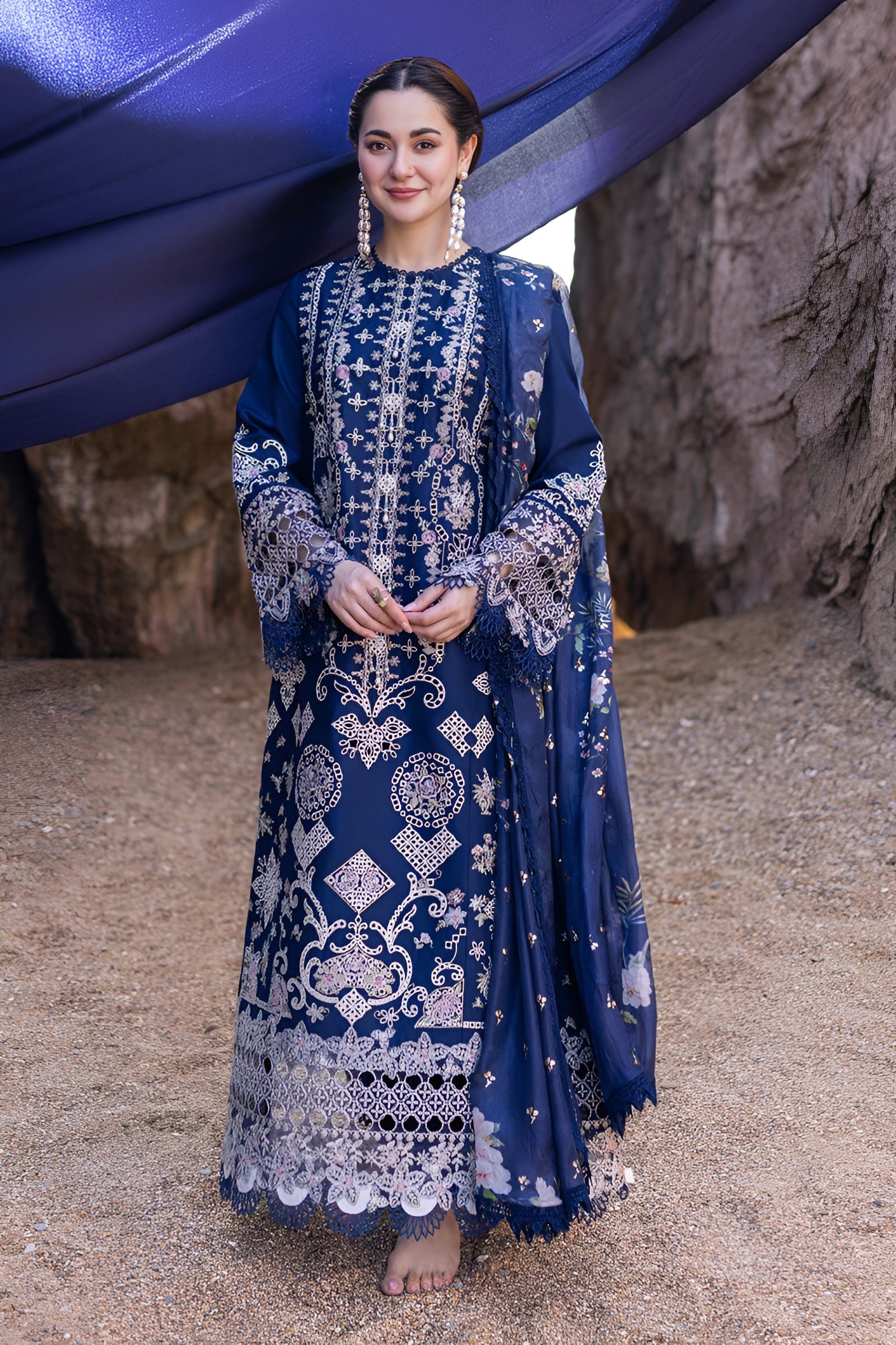 Lawn-3PC Embroidered - 1411