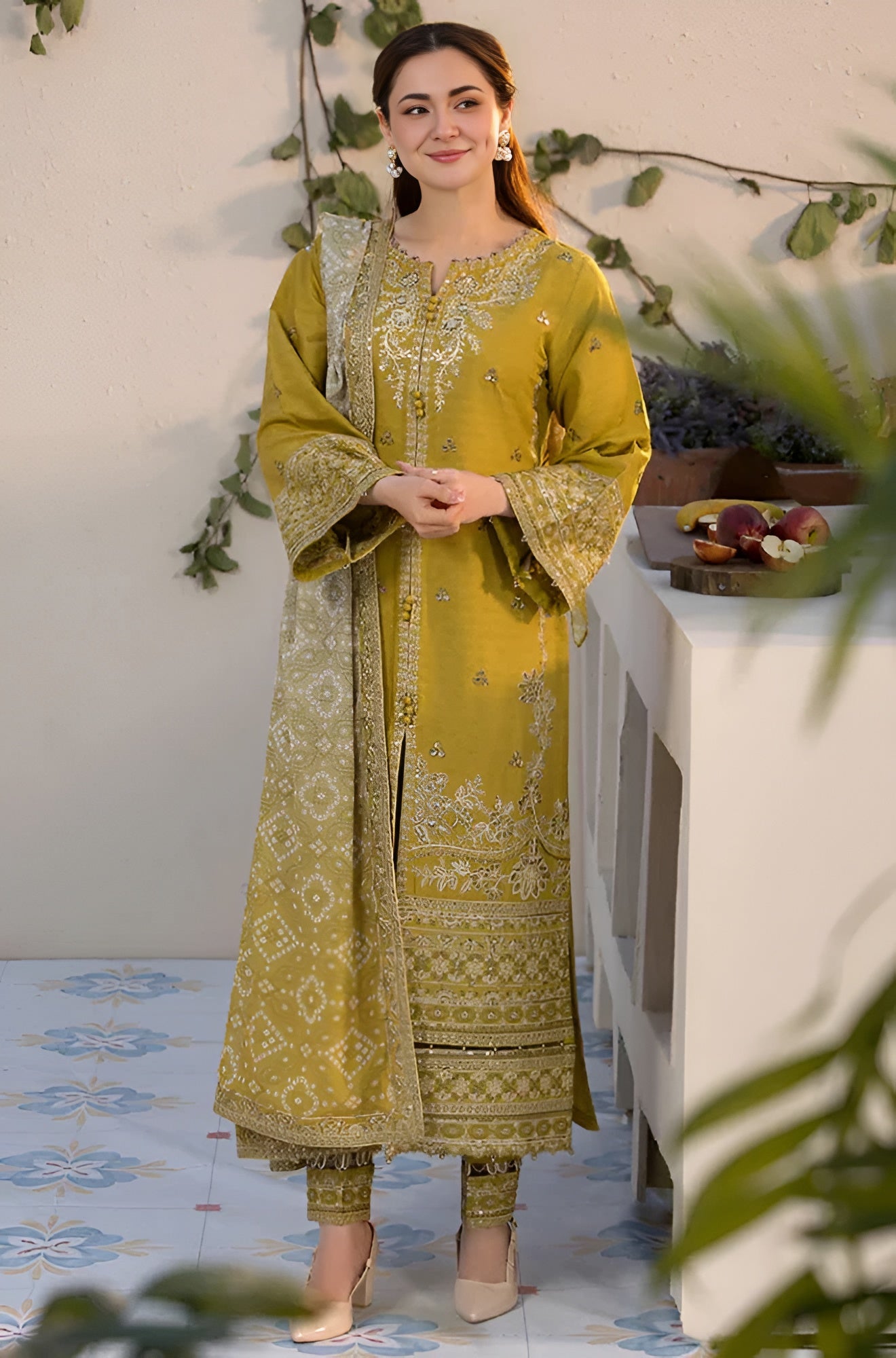 Lawn-3PC Embroidered - 1324