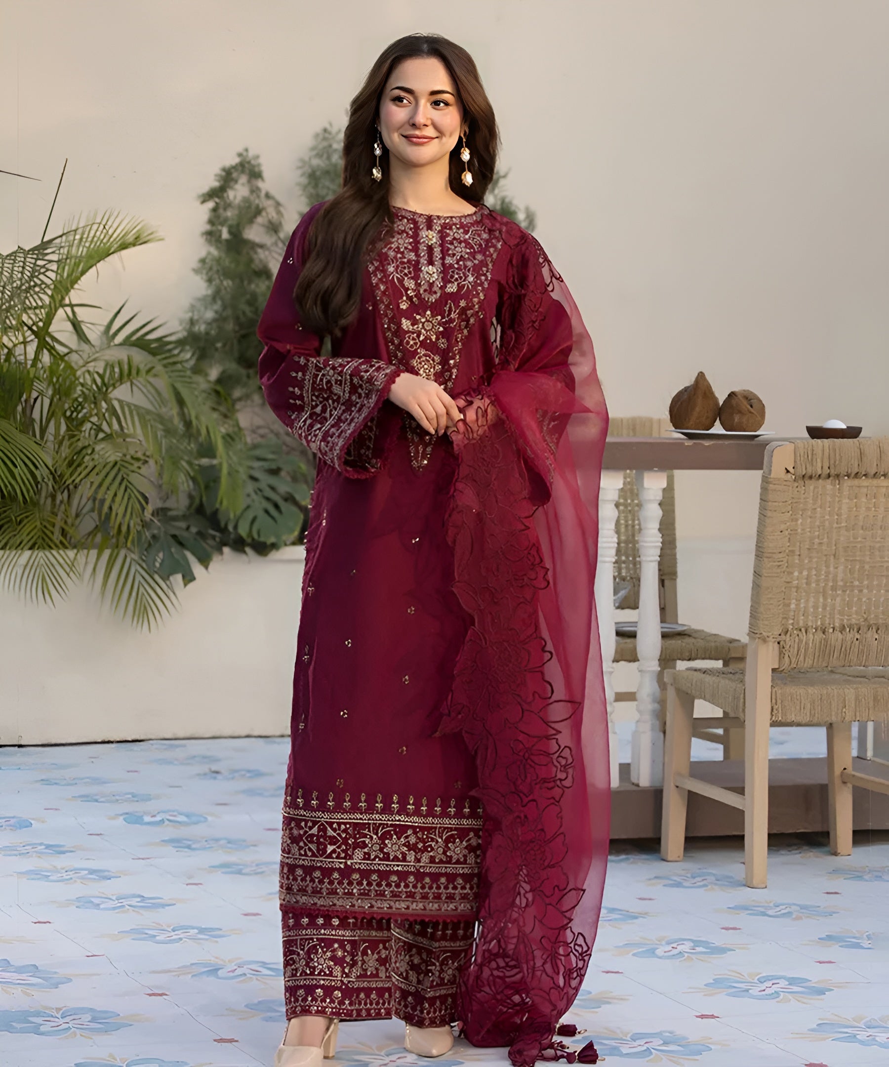 Lawn-3PC Embroidered - 1351