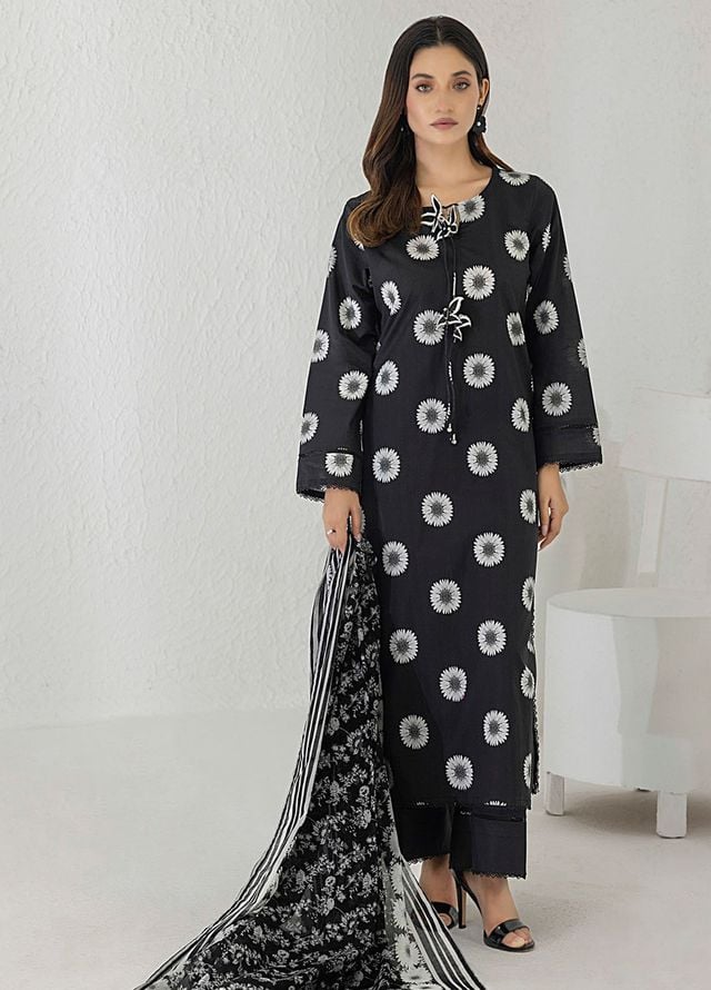 Regalia Textiles Printed Lawn Suits Unstitched 3 Piece RGT25BW D-09 - Summer Collection