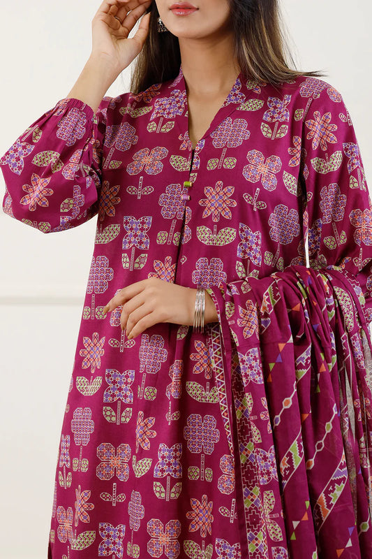 Saya Lawn 3 Piece Unstitched - WUNS-5870