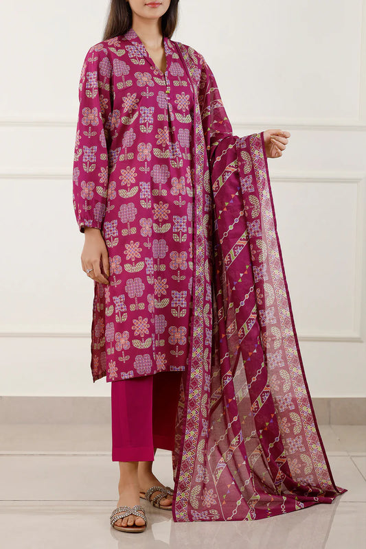 Saya Lawn 3 Piece Unstitched - WUNS-5870