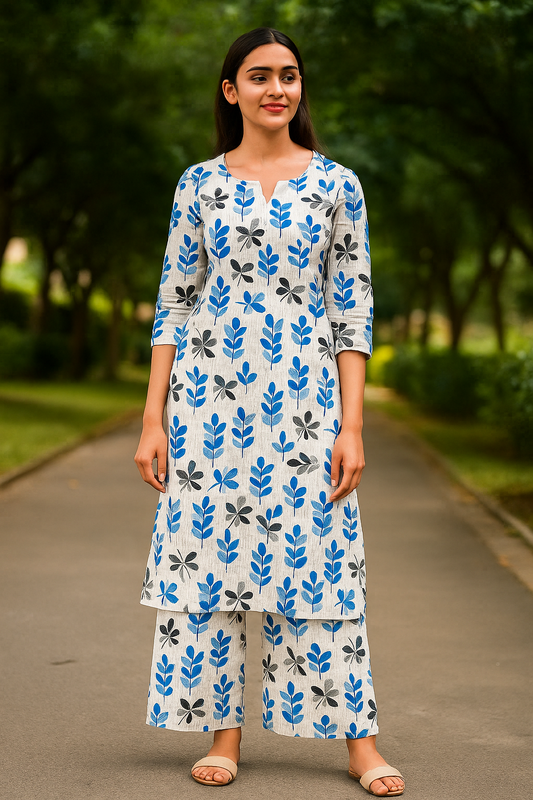POLO COTTON PRINTED 2 PC