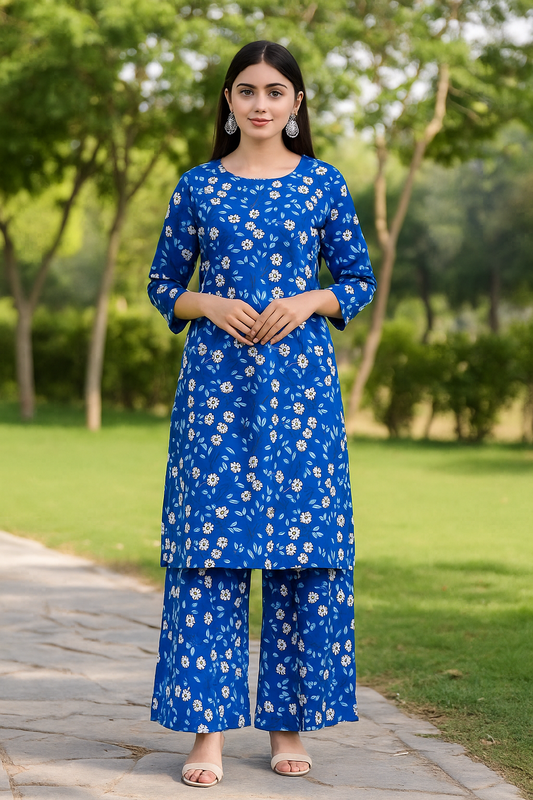 POLO COTTON PRINTED 2 PC