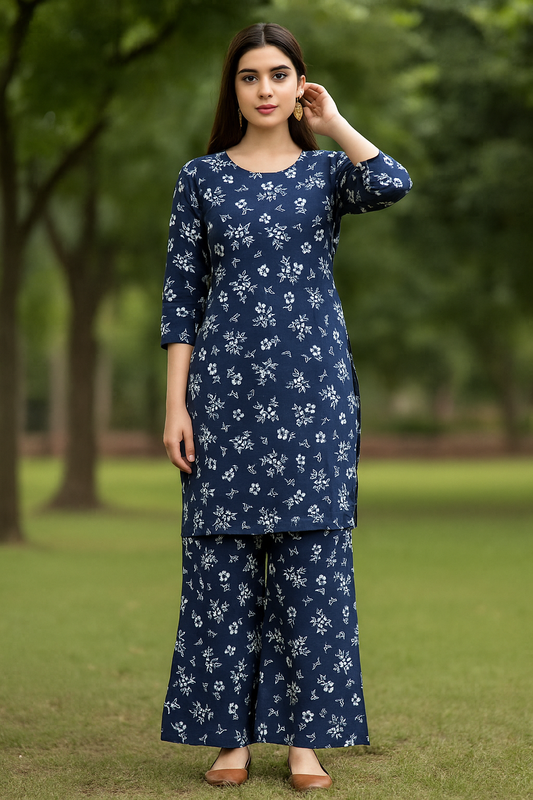POLO COTTON PRINTED 2 PC